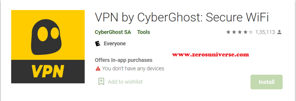 CyberGhost VPN-VPN  Free Fire Server Change